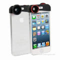 Detachable Wide and Macro + 180 Degrees Fisheye + Wide Angle Lens for iPhone 5, 13mm Diameter